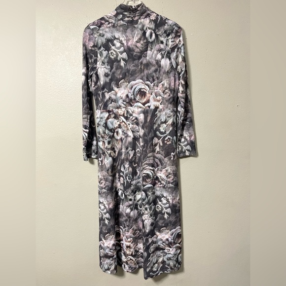 Soft Surroundings Naima Floral Moody Dark Academia Maxi Dress Petite Medium - Picture 5 of 8